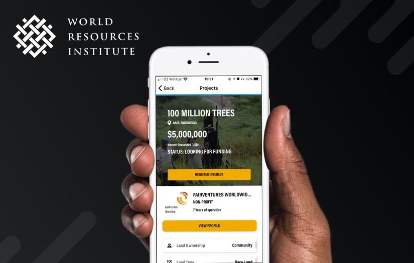 The World Resources Institute - An app to facilitate tree reforestation across the world