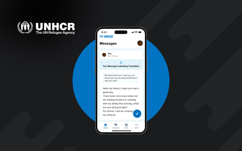 UNHCR - An app to support the improved wellbeing of refugees