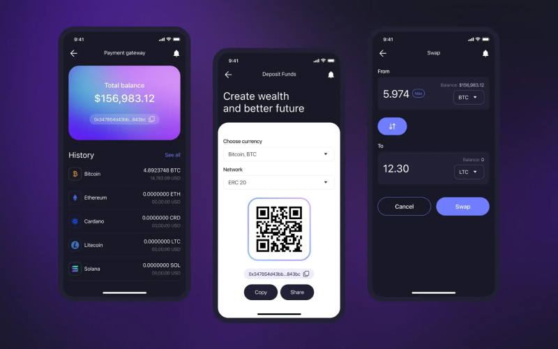 Up to 1500 cryptocurrencies in one simple app