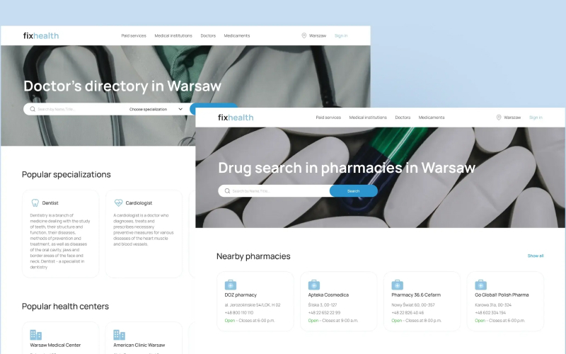 A healthcare marketplace to connect patients and doctors