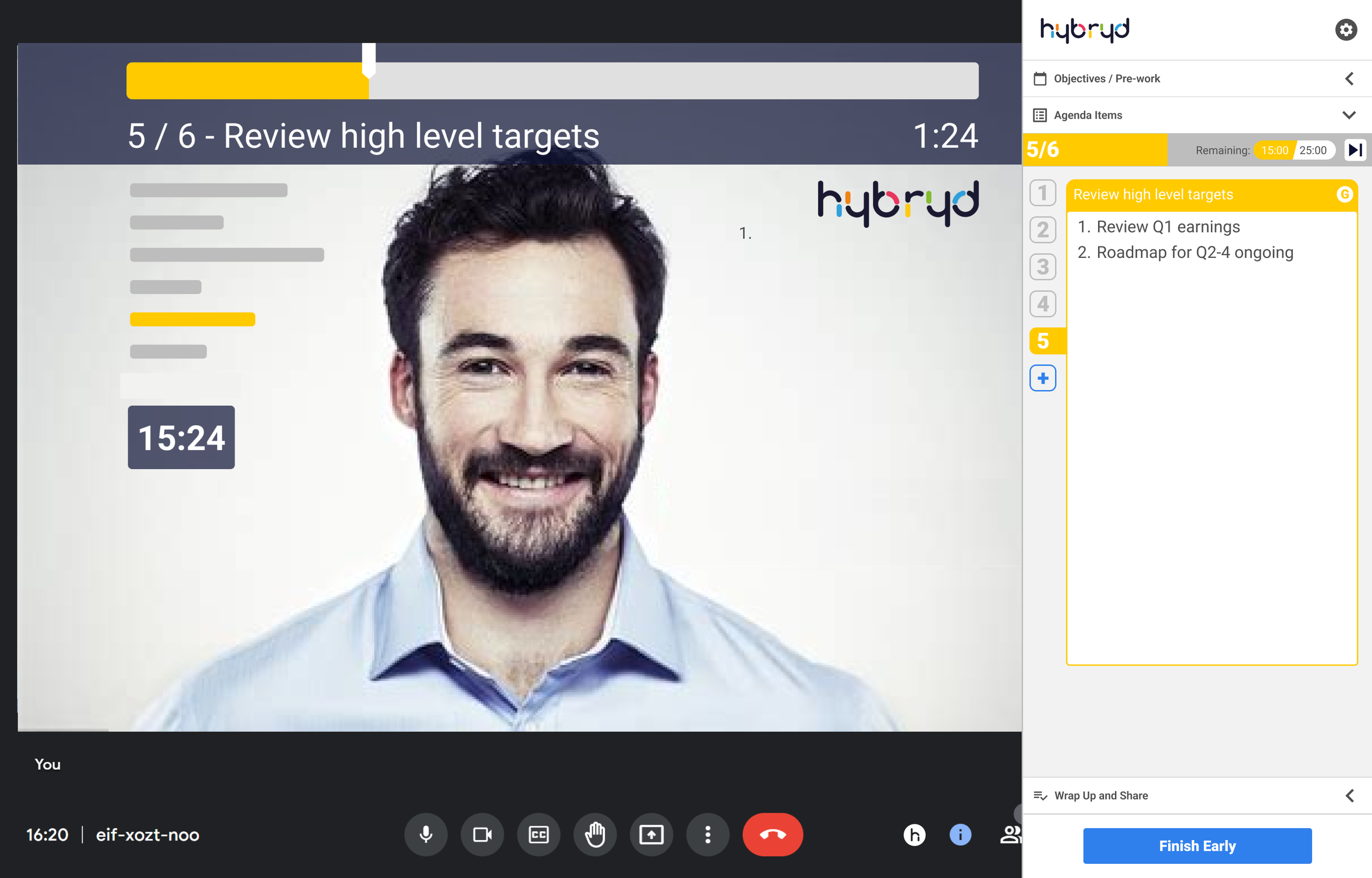 Hybryd - meetings, but better.