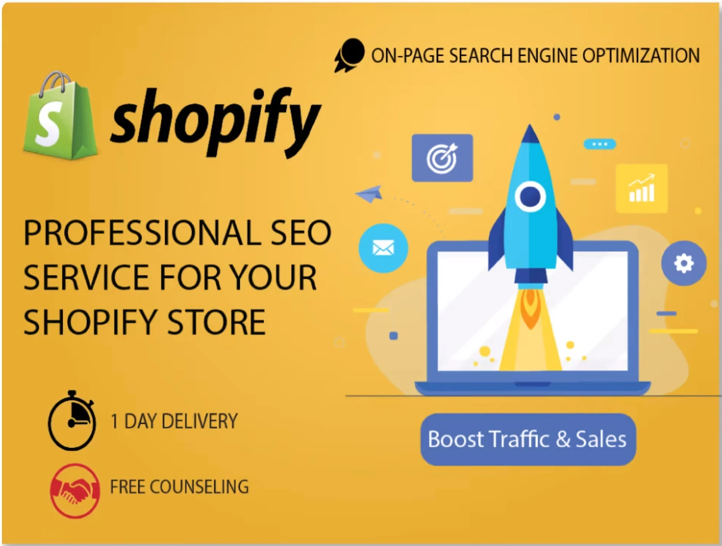 I will create and optimize SEO campaign for your shopify store